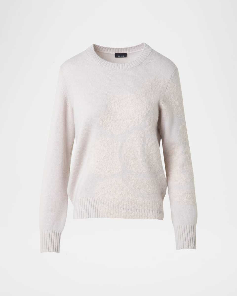 Anemone Boucle Cashmere-Silk Knit Sweater